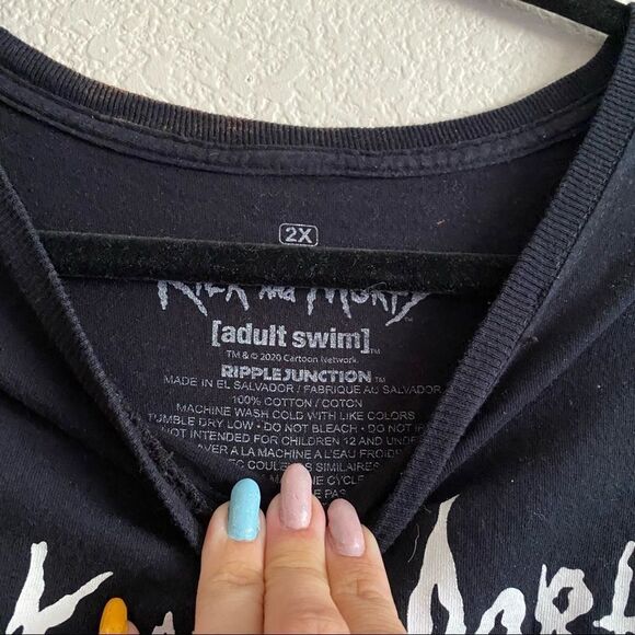 Rick and Morty Oversized Black Long Sleeve - Picture 4 of 6